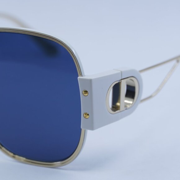 🕶️ New Dior 30MONTAIGNE S5U B6B0 Sunglasses - Shiny Gold/Ivory Frame - Picture 5 of 12